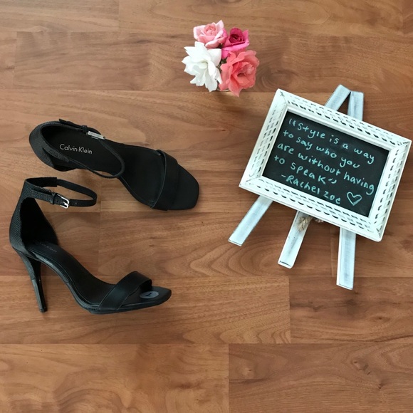 Calvin Klein Shoes - CALVIN KLEIN Ankle Strap Heels